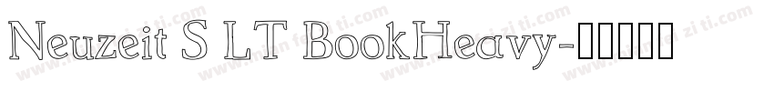 Neuzeit S LT BookHeavy字体转换